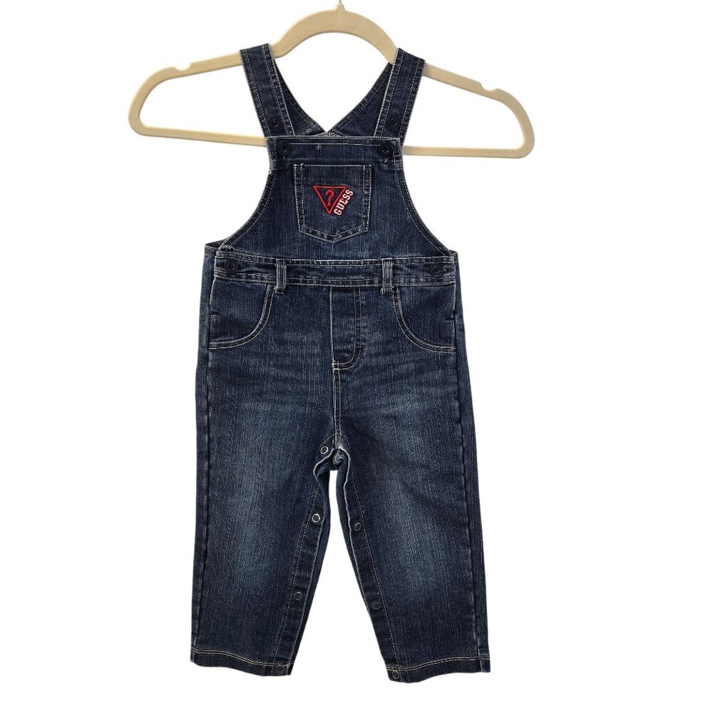 Guess Denim Overalls with Adjustable Straps Size 24 Months